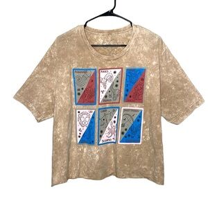 Obsessive Love Crop Tie Dye Shirt